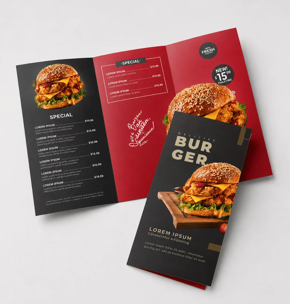 Folded Leaflets printed by A3 Print House